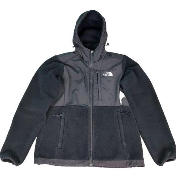 The North Face Jackets & Blazers - The North Face Denali fleece hooded jacket, women's size small, black